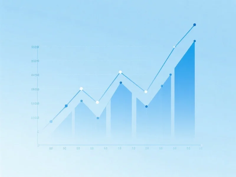 抽象数据趋势和比例分析图
